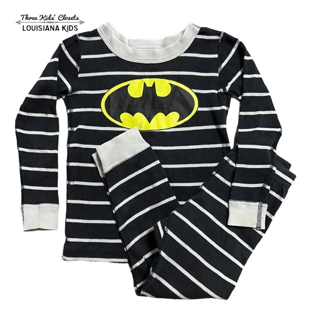Hanna Andersson Sz 100 (4) Batman Pajamas